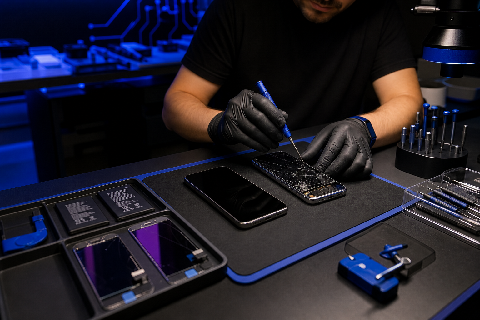 Especialista em iPhone na Mundo Smart, com troca de tela e bateria