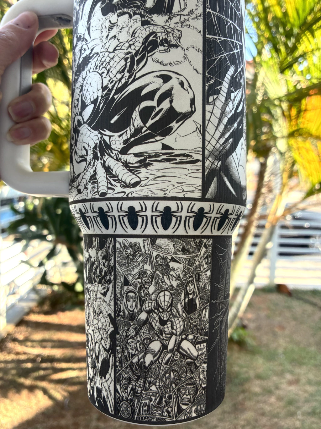Caneca térmico 1200l personalizado -Homem Aranha - Imagem 3