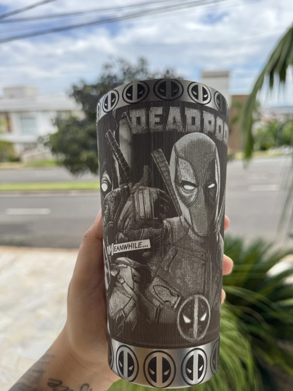 Copo Térmico personalizado em 360 graus- DeadPool -473ml - Imagem 3
